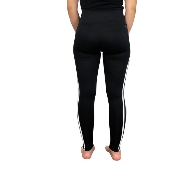 Adidas Climalite High Rise Triple Stripe Leggings Small - Picture 6 of 6